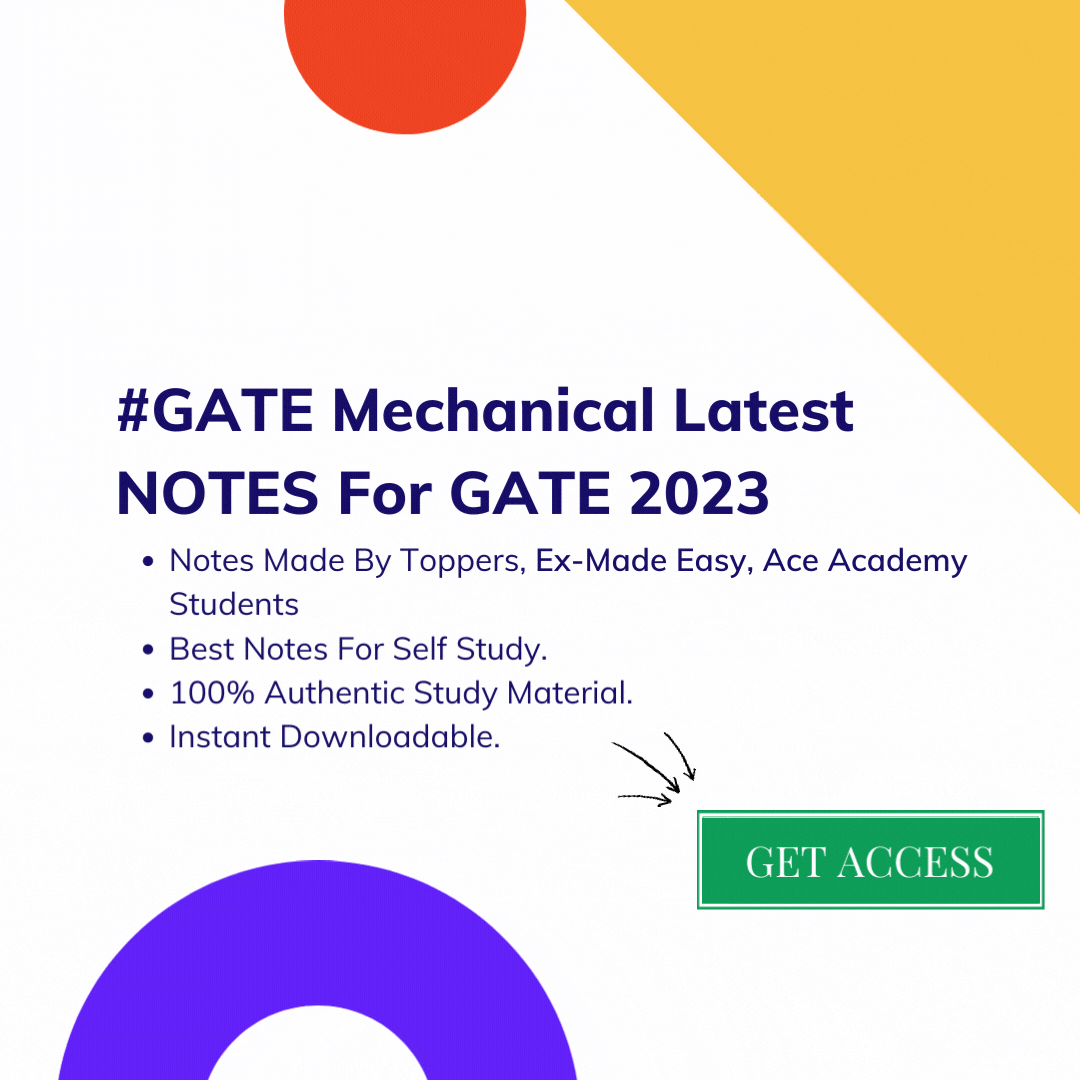 GATE Mechanical Mock Test 2022 (Free) - GATE Mechanical Test Series