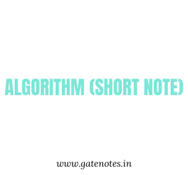 GATE CSE Handwritten short Notes Algorithms(short notes)