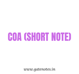 GATE CSE Handwritten short Notes COA(short notes)