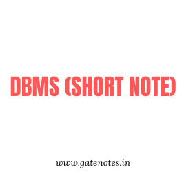 GATE CSE Handwritten short Notes DBMS(short notes)