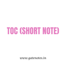 GATE CSE Handwritten short Notes TOC(short notes)
