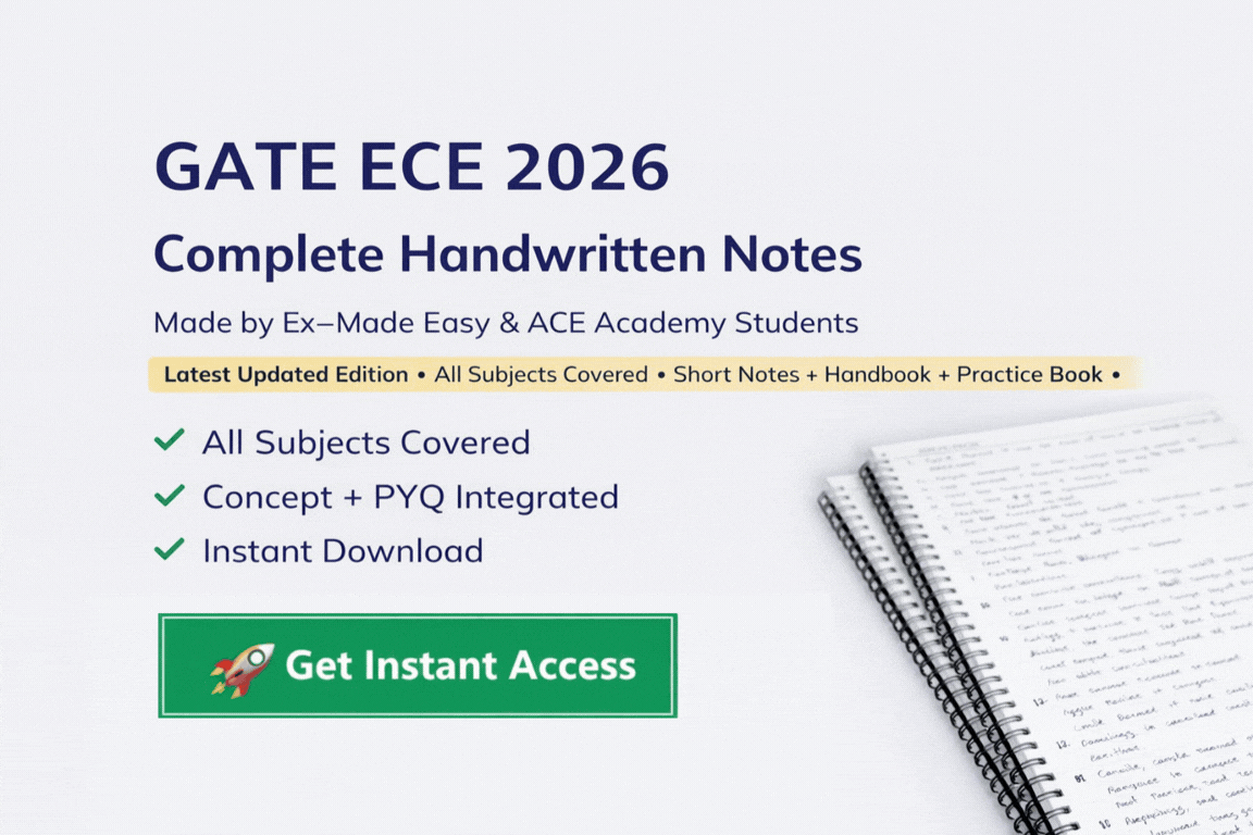 GATE ECE Complete CLASS NOTES For GATE 2025