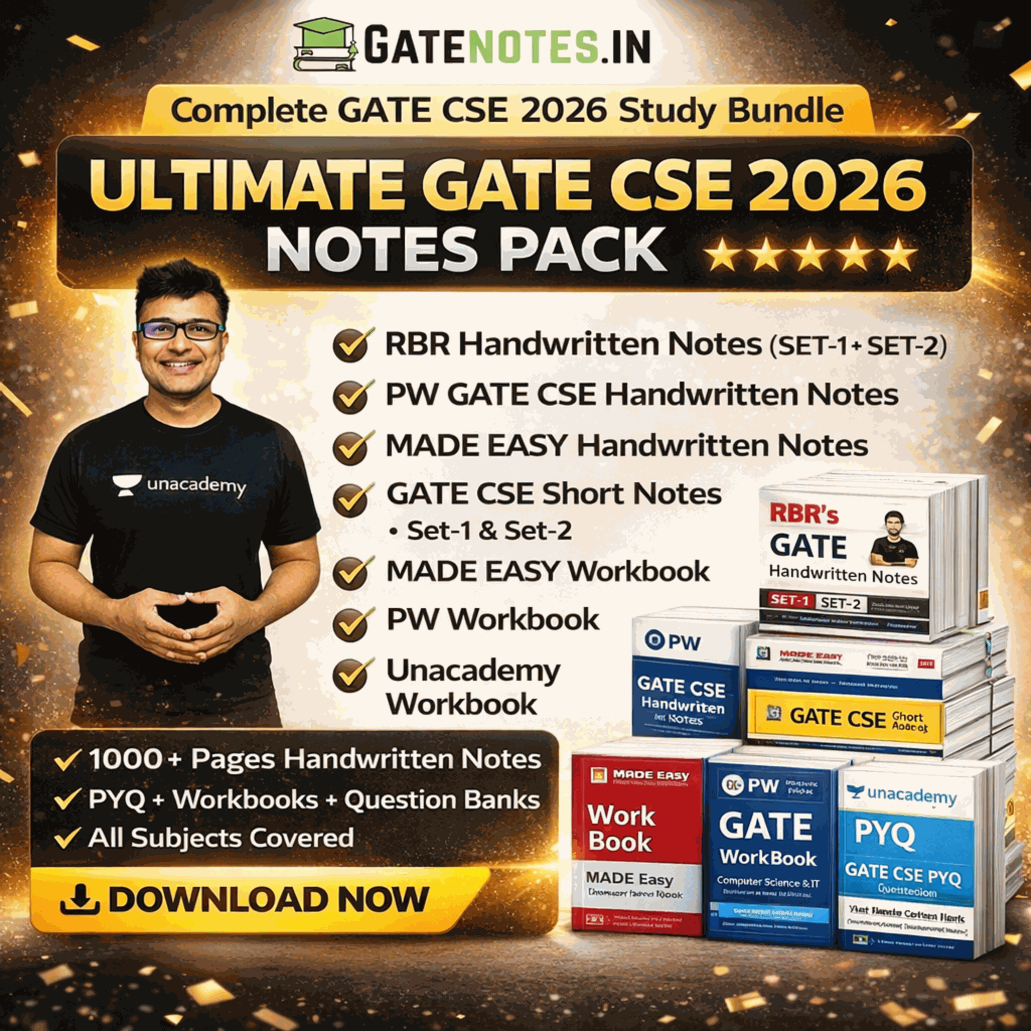 Ravindrababu |Ravula GATE CSE Handwritten Notes For GATE 2025